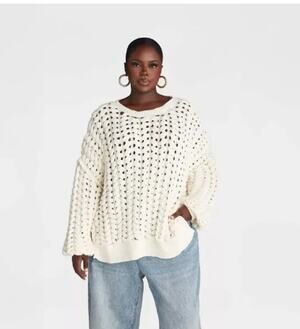 KBB BY Kahlana Chunky Cream Sweater NWOT - XXL